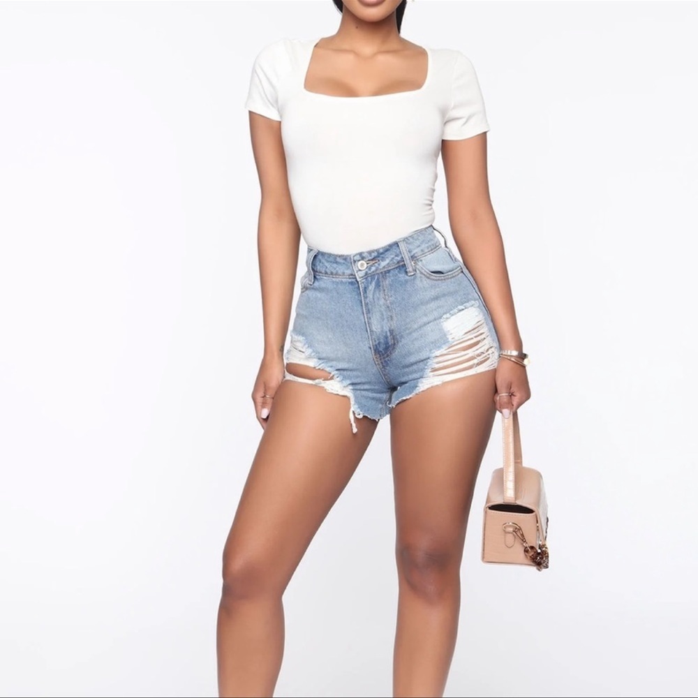 fashion nova denim shorts